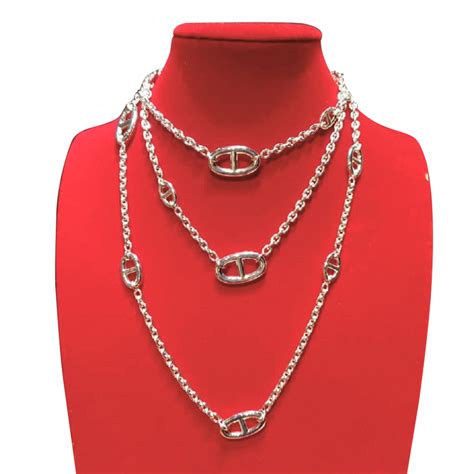 collier hermes argent|colliere hermes en argent.